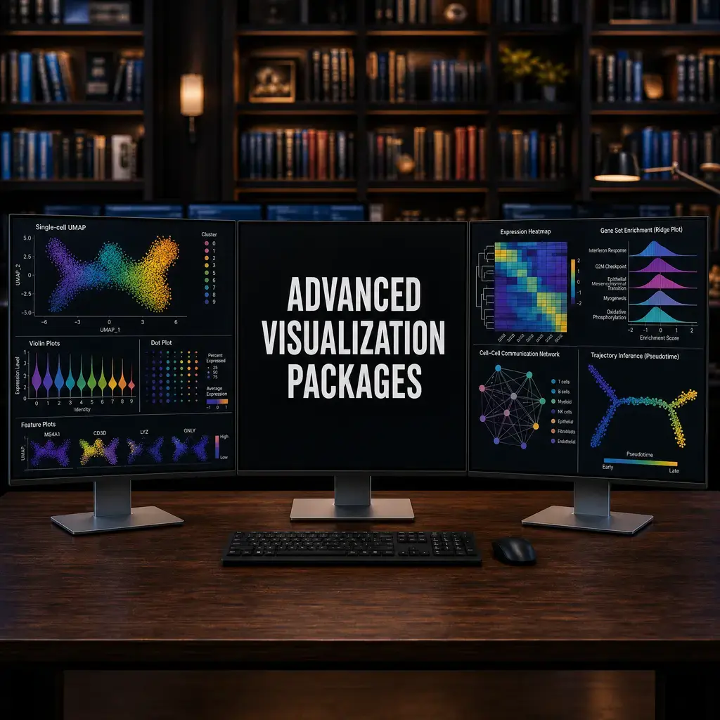 Advanced Visualization Packages (SCpubr, SCP, dittoSeq)